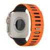 Correa de Silicona Magnética Bicolor Rayada Compatible con Apple Watch Series 10 11 S12 iWatch Ultra Correa de Muñeca