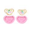 Divertido candado concéntrico infantil patrón auspicioso de la palabra Ruyi molde de silicona para hornear azúcar chocolate para pasteles galletas DIY
