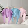 Chal de Cachemira para Mujer 100% Cachemira Pura Nueva Moda Color Sólido Tejido Hueco Bufanda Triangular Cálida