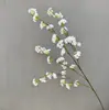 Flores Artificiais, Flores Bola de Neve de Haste Alta, Decorações para Sala de Estar de Casa, Arranjos Florais de Fundo para Casamentos de Hotel de Luxo