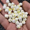 Cuentas sueltas de color ámbar blanquecino estilo vintage, cuentas de barril de ámbar artificial amarillo-blanco, cuentas espaciadoras y cuentas para accesorios de joyería Lulutong