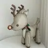 Maillard Natal Balão Fosco Alce Bengala Boneco de Neve Cena de Decoração Bandeirola Puxada Cafeteria Restaurante