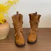 Botas Martin de suela gruesa para mujer, estilo británico, nuevas, versátiles para motocicleta, con correa de hebilla, botas de media caña, botas cortas para mujer, retro, guapas, primavera y otoño