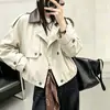 Outono 2026 Novo Casaco Corta-vento Feminino Solto Casual Versátil Petite Jaqueta Curta Estilo Coreano Moda Top Tendência