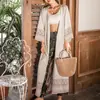 Ropa Protectora Solar para Mujer de Longitud Media para Exteriores Estilo Coreano Talla Grande Chal Abrigo para Vacaciones en la Costa Delgada Transpirable Gasa Ropa Exterior para Mujer