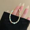 Pulsera de pareja con cuentas de piedra Shoushan de color vintage, pulsera de perlas barrocas de alta gama de nicho de moda, nueva