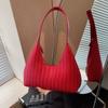 Bolso de Hombro para Mujer con Patrón Tejido, Nuevo Modelo 2026, Bolso de Hombro de Alta Gama y Elegante, Bolso de Mano Versátil Tipo Bollo