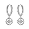 Lote mixto de varios estilos aretes de oro para mujer con colgante geométrico de circón microincrustado joyería de oreja de nicho de alta gama