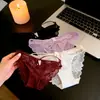 Puro Deseo Lencería de Encaje de Lujo Ligero para Mujer Sexy de Gama Alta de Cadera Baja Transpirable Bragas Triángulo Huecas para Mujer Shantou Puro Deseo