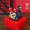 Qian Li Bolsita Tradicional Hecha a Mano Bordado Tridimensional Tela Tigre Paz Bolsa Vacía Producto Terminado Regalo del Festival del Bote del Dragón