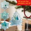 Colgante de Acrílico 2D Celebración de Ternero Navideño Transfronterizo Colgante para Espejo Retrovisor de Coche Decoración de Regalo Festivo