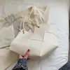 Bolsa grande personalizada de verão 2021 nova tendência moda bolsa de ombro trançada grande capacidade simples estilosa bolsa de axila para mulheres