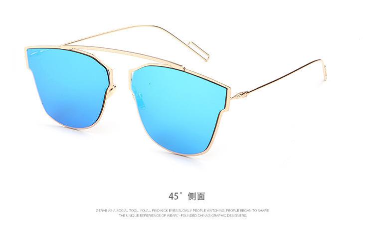新款 时尚复古太阳眼镜 男女士经典款太阳镜驾驶眼镜 金属墨镜