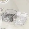 Cosméticos para el Hogar Labial Snack Cesta Transparente Cuidado de la Piel Tocador Artículos Varios Caja de Almacenamiento Cesta de Almacenamiento con Patrón de Glaciar