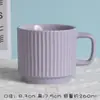 Taza Cerámica Rayas Simples Macaron Ins Taza Café Souvenir Taza Promocional Venta al por Mayor Dropshipping