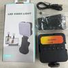 Luz de relleno para fotografía al aire libre, para vlogs, luz de ambiente para cámara de mano, luz de bolsillo portátil cuadrada, luz LED