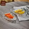 Tazón Cuadrado Simple Estilo Iins para Helado Taza para Helado de Alta Gama Copa para Postre Patrón XO Copa de Vidrio para Hogar Plato de Fruta