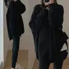 Tejidos de Otoño e Invierno 2025 Nuevos para Mujer Estilo Perezoso Holgado de Longitud Media Estilo Coreano Tejidos Ropa para Mujer Chaquetas de Moda