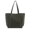 Bolso de Hombro Tote Grande de Nuevo Modelo, Moderno y Elegante con Remaches Únicos 2026 Retro para el Trabajo, Bolso de Hombro