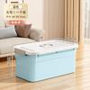 Caja de Almacenamiento para el Hogar de Gran Capacidad para Ropa, Edredones, Juguetes, Artículos Varios con Ruedas y Tapa, Caja de Almacenamiento de Plástico Engrosado