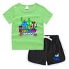 Camiseta de cuello redondo para niños de verano 2023, pantalones cortos, camisa informal coreana, camiseta interior absorbente de sudor para niños