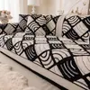 Cojín de sofá estilo bohemio para otoño e invierno, cojín de asiento de sofá grueso de terciopelo de algodón cómodo para uso doméstico, funda para respaldo de sofá de sala de estar y dormitorio