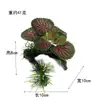 Decoración de Paisajismo para Acuario, Hojas de Hierba Acuática Simuladas, Madera Flotante, Plantas Simuladas, Adornos de Algas Marinas, Hojas de Seda Simulada, Decoración de Acuario