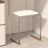 Taburete de Tocador de Lujo Ligero de Moda para Habitación de Niñas, Silla de Tocador Transparente Acrílica, Silla Simple de Tocador para Maquillaje