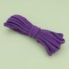 Cuerda de algodón colorida de 5 mm de grosor, ocho hebras, cordón para abrigos, sombreros, pantalones, cintura, tejida a mano.