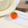 DIY Crianças Criativas Feito à Mão Mini Bola de Cabelo de Fruta Grande e Pequena Caqui Boneca Decorativa Fruta Grampo de Cabelo Bola de Cabelo DIY