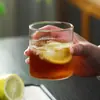 Vidrio de Alto Boro Estilo Japonés Patrón de Martillo Patrón Vertical Transparente Taza para Beber Agua Taza de Té Casera Copa de Vino Ins Bebida Fría Taza para Café Jugo
