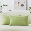 Funda de almohada rectangular de pana para Amazon transfronteriza, funda de cojín decorativo para la cintura, adecuada para sofá, banco