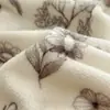 Juego de Cuatro Piezas de Vellón de Leche Clase A Invierno Engrosado Cálido Coral Vellón Ropa de Cama Funda de Edredón con Vellón Sábana Juego de Tres Piezas 4