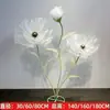 Flor Artificial Amapola Fondo de Escenario Decoración de Paisajismo Exhibición de Ventana Props de Guía de Carretera Diseño de Escena Flor Artificial