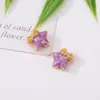 Novas contas espaçadoras estilo chinês antigo de esmalte dourado com flor de pessegueiro, peixinhos e pentagrama. Acessórios de joias DIY estilo chinês tradicional para pulseiras e colares