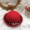 Gorro de Lana de Moda Estilo Coreano para Mujer, Versátil Casual de Otoño e Invierno, Gorro Pequeño Versátil para Padres e Hijos, Gorro de Navidad Dulce Lindo de Cúpula Británica