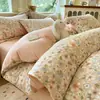Novo Conjunto de Quatro Peças de Cama de Veludo Leite Desenho Animado 2025 Outono e Inverno Espessado Lençóis e Fronhas de Veludo Coral Roupa de Cama com Forro de Lã