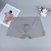 Cueca Boxer Masculina Sem Costura de Seda Gelada 3D Moldada Cápsula Espacial Verão Ultra-Fina Sexy Peça Única Respirável e Confortável