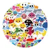 60 Piezas de Pegatinas de Dibujos Animados Graffiti de Babyshark Traje de Decoración Transfronterizo Maleta Funda de Teléfono Pegatinas para Coche Venta al por Mayor