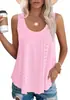 Estación Independiente de Amazon Comercio Exterior Europeo y Americano Transfronterizo Camiseta sin Mangas de Verano para Mujer Cuello Redondo Talla Americana Top sin Mangas de Punto