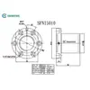 Tuerca de Tornillo de Bola Tuerca Redonda con Brida SFI/SFNI 1605 1610 2005 2505 R