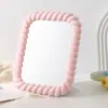 Espejo de Maquillaje Minimalista Único Espejo de Tocador de Escritorio Espejo Giratorio con Organizador Espejo de Tocador Espejo de Belleza