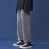 Calça Jeans de Perna Reta Masculina da Moda Marca Ins Calça Casual Solta Estilo Coreano Calça de Perna Larga da Moda Estilo Hong Kong Calça Pai All-match