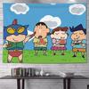 Tela de fondo de Crayon Shin-Chan Tela colgante Tela de pared Decoración de dormitorio Mesita de noche Dormitorio Tapiz de renovación Ins Sistema de curación B&B