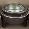 Estufa de Buffet Cuadrada y Redonda de Acero Inoxidable Transfronteriza, Calentador de Comida, Estufa Aislante con Acabado de Madera, Estufa de Buffet Comercial para Hotel