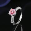 Agite o som rápido mão transfronteiriça venda ao vivo 2 quilates imitação mosang diamante anel popular feminino branco luar anel de diamante atacado