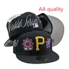 2026 Nueva Gorra de Béisbol de Equipo de Liga de Comercio Exterior Transfronterizo Más Vendida con Patrón Aa, Visera Plana, Gorra de Visera Plana de Talla Moderna