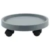 Suporte inferior para vaso de flores com rodízios universais móveis, bandeja para receber água, quadrado, redondo, base para vaso de flores com rodas