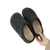 Medias Pantuflas de Fieltro Personalizadas Birkenstock para Mujer en Otoño e Invierno Nuevas de Otoño e Invierno Forradas de Felpa Aumento Interno Un Zapato Dos Usos Pantuflas Perezosas de Punta