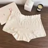 Pantaloncillos tipo bóxer para mujer Ropa interior de algodón puro para mujer Cintura media de algodón 10A Antibacteriano Entrepierna extendida Categoría A Algodón crudo Niñas Talla grande Al por mayor